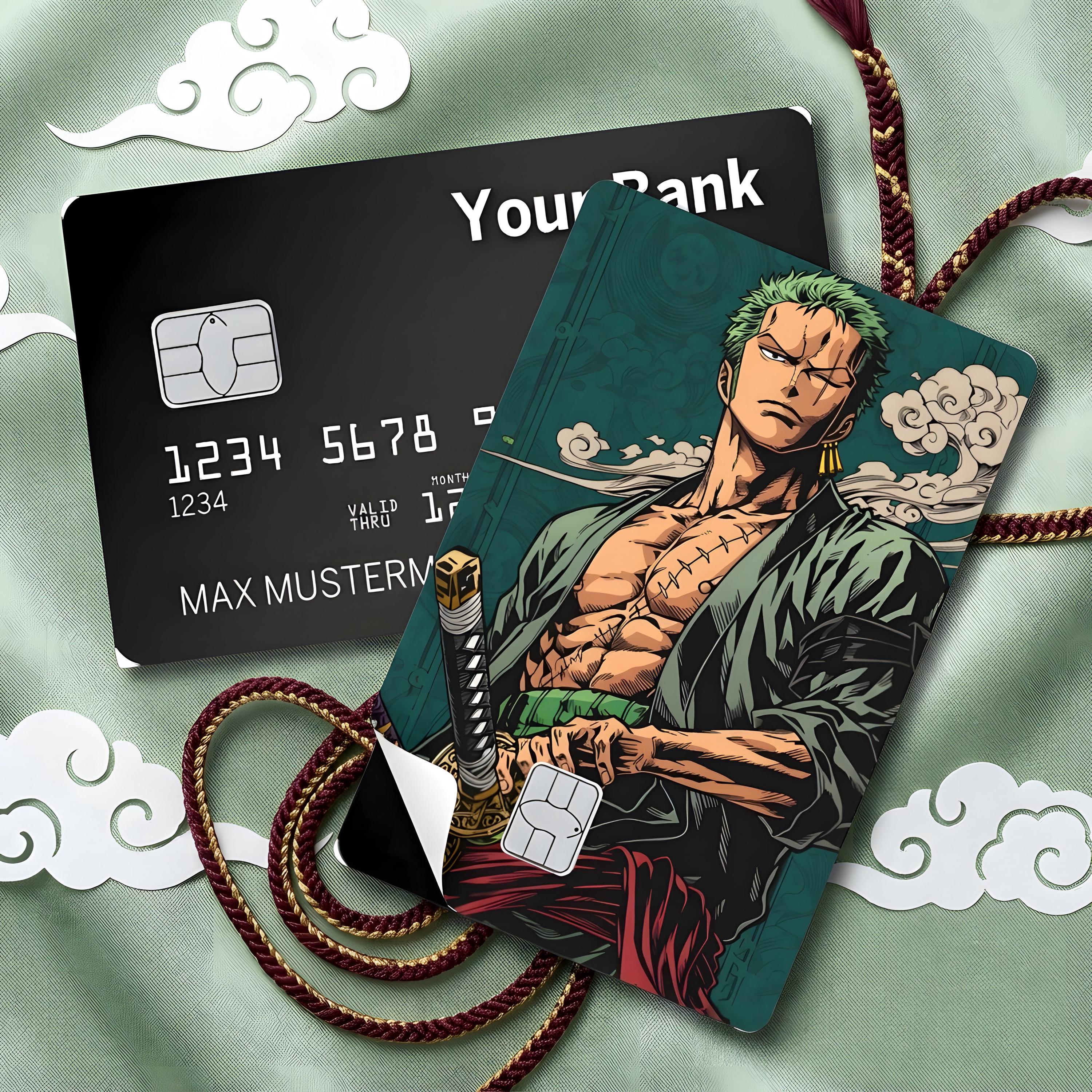 One Piece Credit Card Sticker - Etsy
