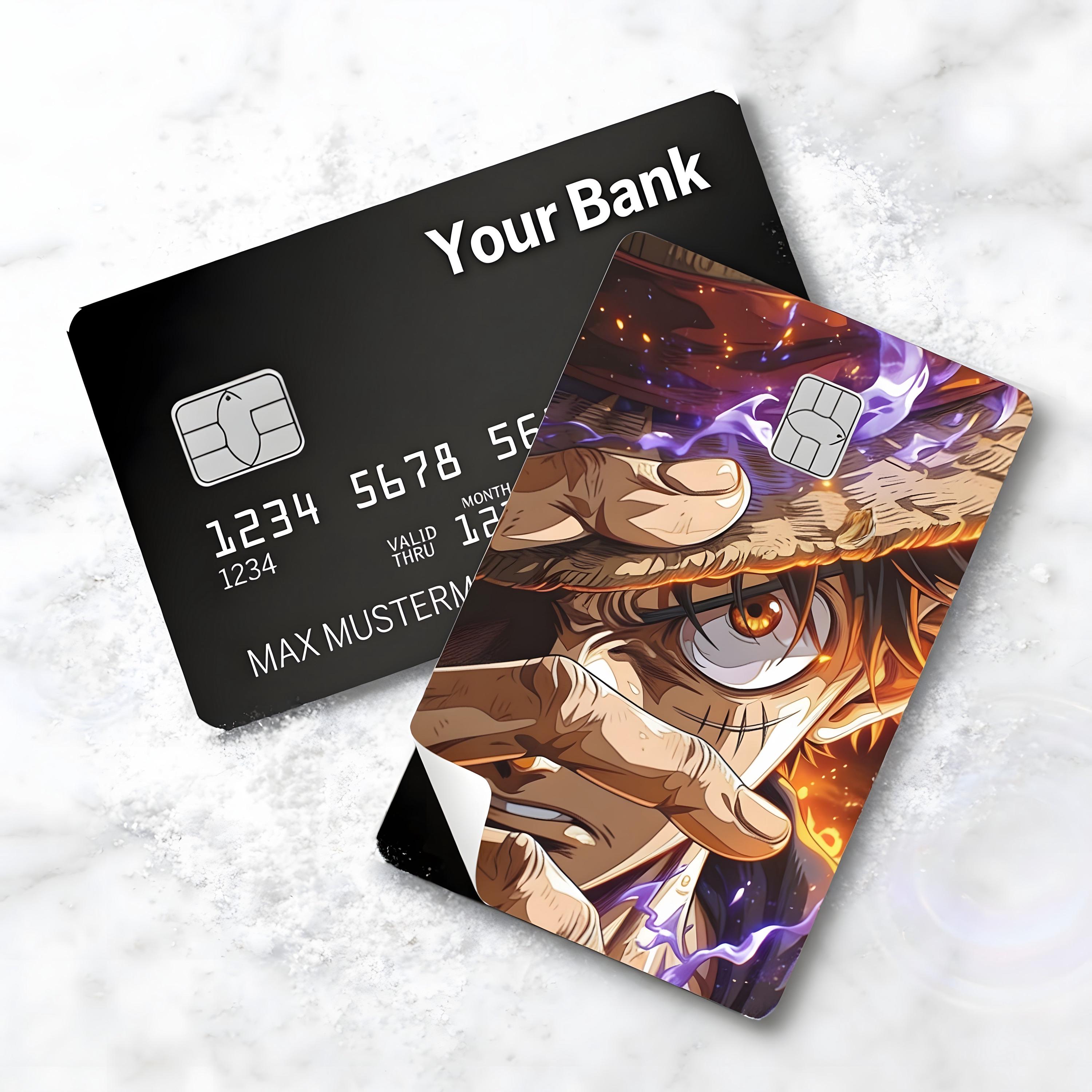 One Piece Credit Card Sticker - Etsy