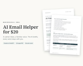 AI Email Assistant Setup Guide for Churches & Nonprofits (29-page PDF)