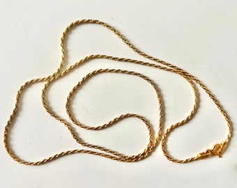 VTG 14K gouden 20-inch koordketting - Made in Italy