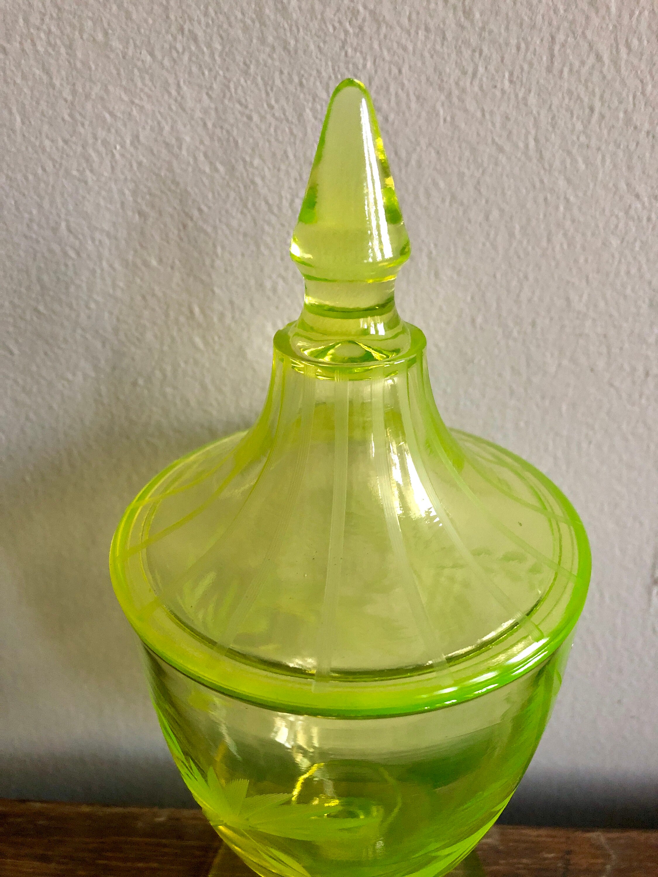 uranium glass jar