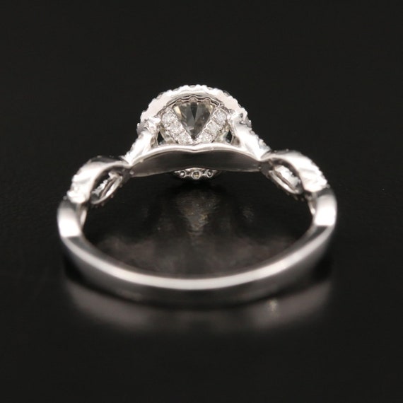 SALE 1 ct. Diamond 14K White Gold Infinity Halo R… - image 6