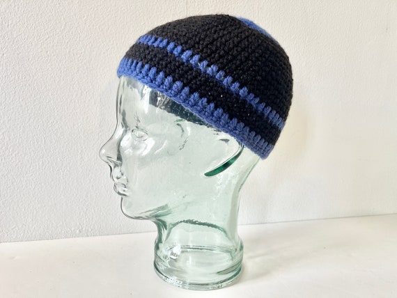 Vtg Yves Saint Laurent Wool Knit Skull Cap - Circ… - image 1