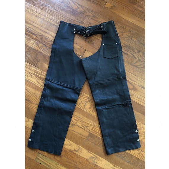 Vtg Thick Leather Chaps - Unisex