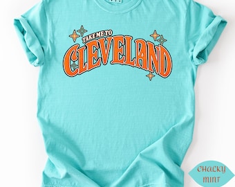 Cleveland Shirt, Cleveland Ohio Retro Tee, Comfort Colors 100% Cotton Shirt, Vintage City Shirt