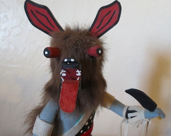 Kachina, Grey Wolf (Kewo), Signed by Artist: Largo