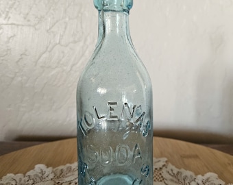 Tolenas Springs Soda, appliziertes Blob Top, aquafarben, Flasche, circa 1850 - 1880