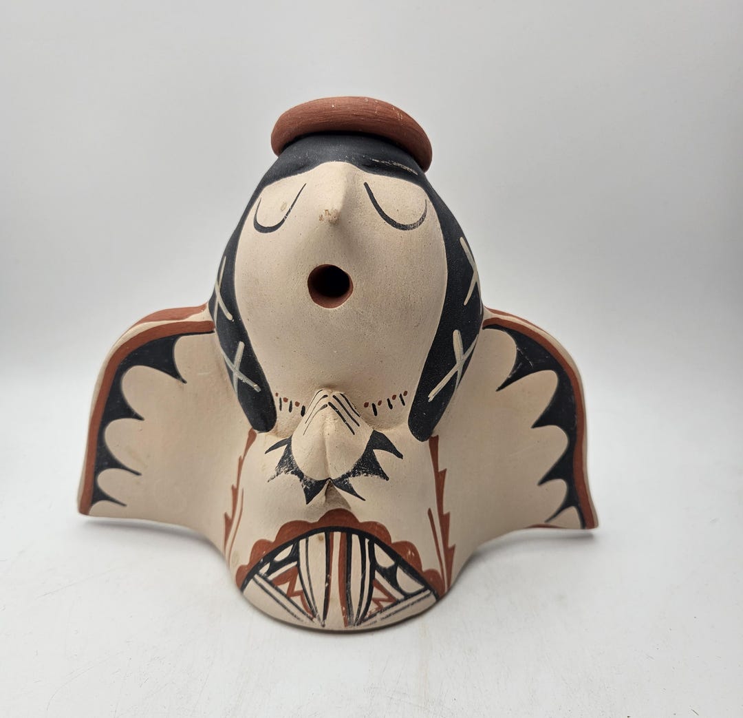 Jemez Pueblo Pottery Angel, by Artist Melinda Toya Fragua - Etsy