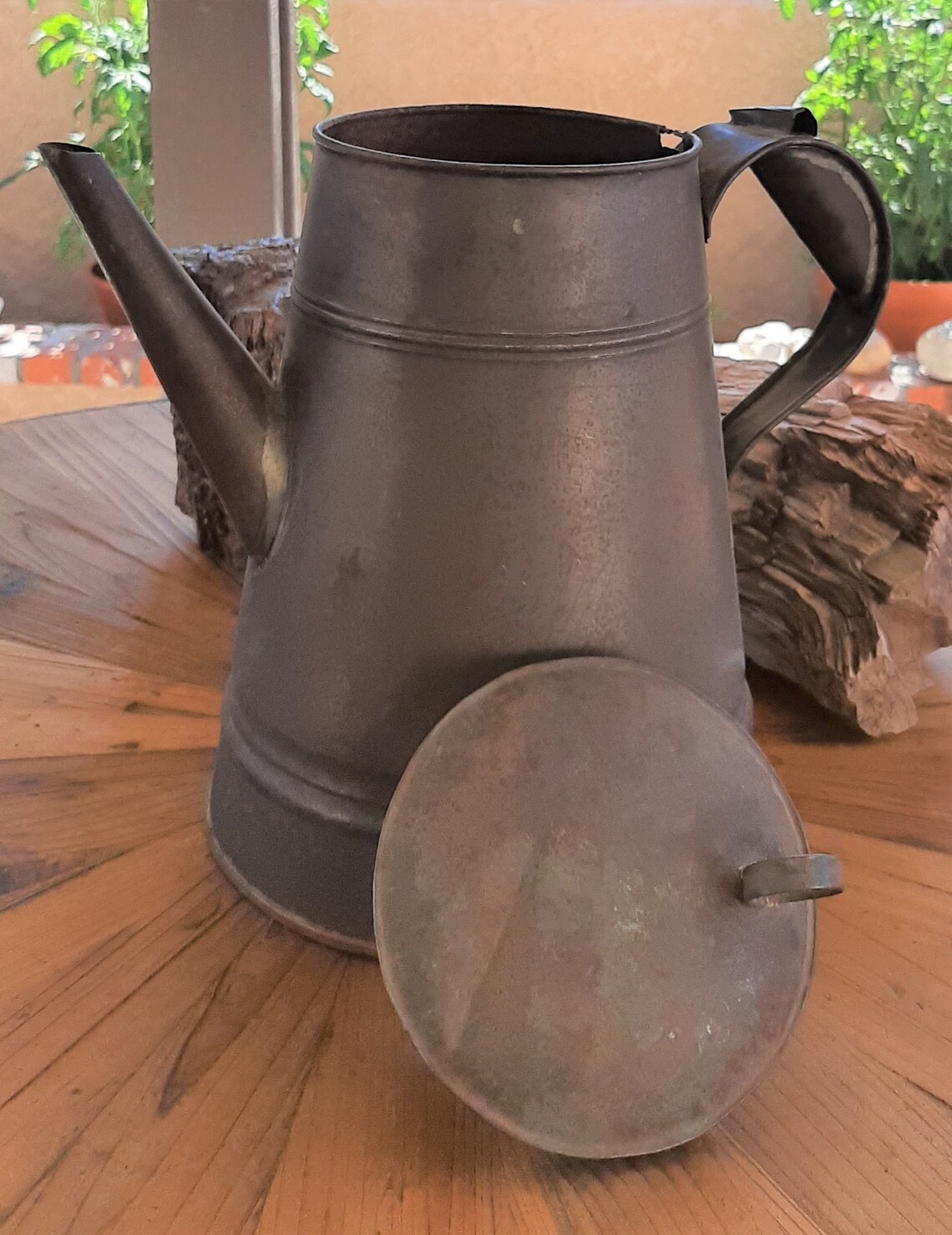 Large Antique Civil War Era camp coffee pot Etsy
