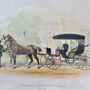 Studebaker Bros Manufacturing Co., Cartão de troca de publicidade antiga