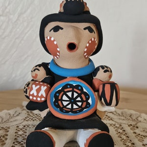 Storyteller, Signed by Jemez Pueblo Artist, Tim Tosa