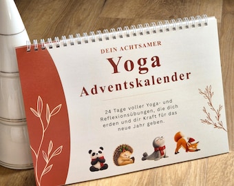 Yoga Adventskalender mit 24 Reflexionsfragen – Achtsamkeit & Zeit für dich, Adventskalender Yoga, Geschenk Yoga, Geschenk für Yoga Fans