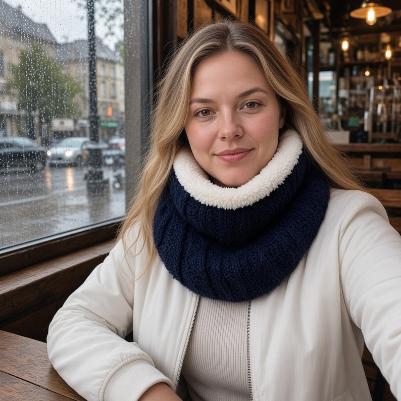 Cowl Knitting Pattern PDF | Cable Knit Neck Warmer | Chunky Scarf ...
