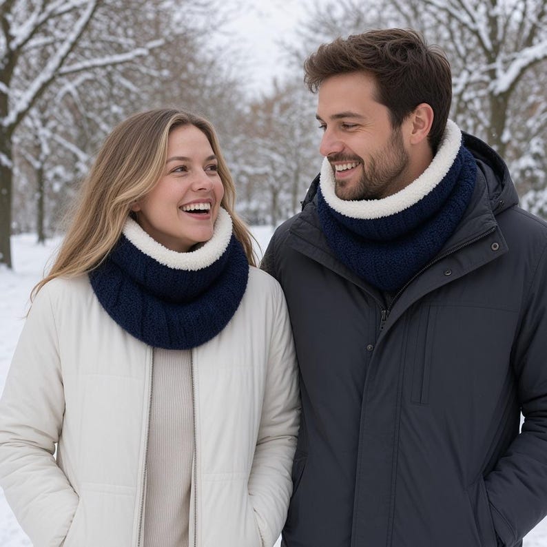 Cowl Knitting Pattern PDF | Cable Knit Neck Warmer | Chunky Scarf ...