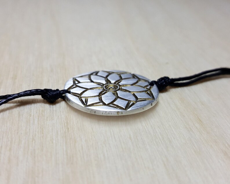 Lotus Flower Bracelet Yoga Bracelet Mandala Bracelet Yoga Bracelet Charm Spiritual Bracelet Spiritual Jewelry Floral Bracelet