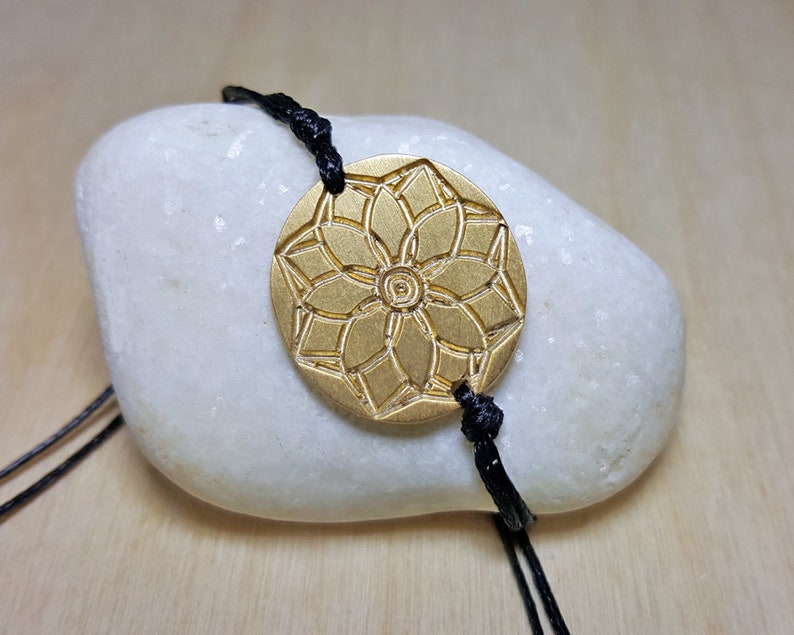 Lotus Flower Bracelet Yoga Bracelet Mandala Bracelet Yoga Bracelet Charm Spiritual Bracelet Spiritual Jewelry Floral Bracelet