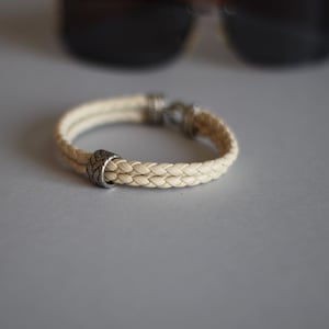 BRACELET FOR MEN,  mens gift, bracelet for him, eco leather cord and metal components, unisex jewelry, gift for boy, for men, original