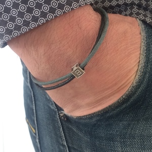 PULSERA LETRAS MENS, pulsera para hombre, para él joyería, pulsera unisex moda, pulsera con letras del alfabeto