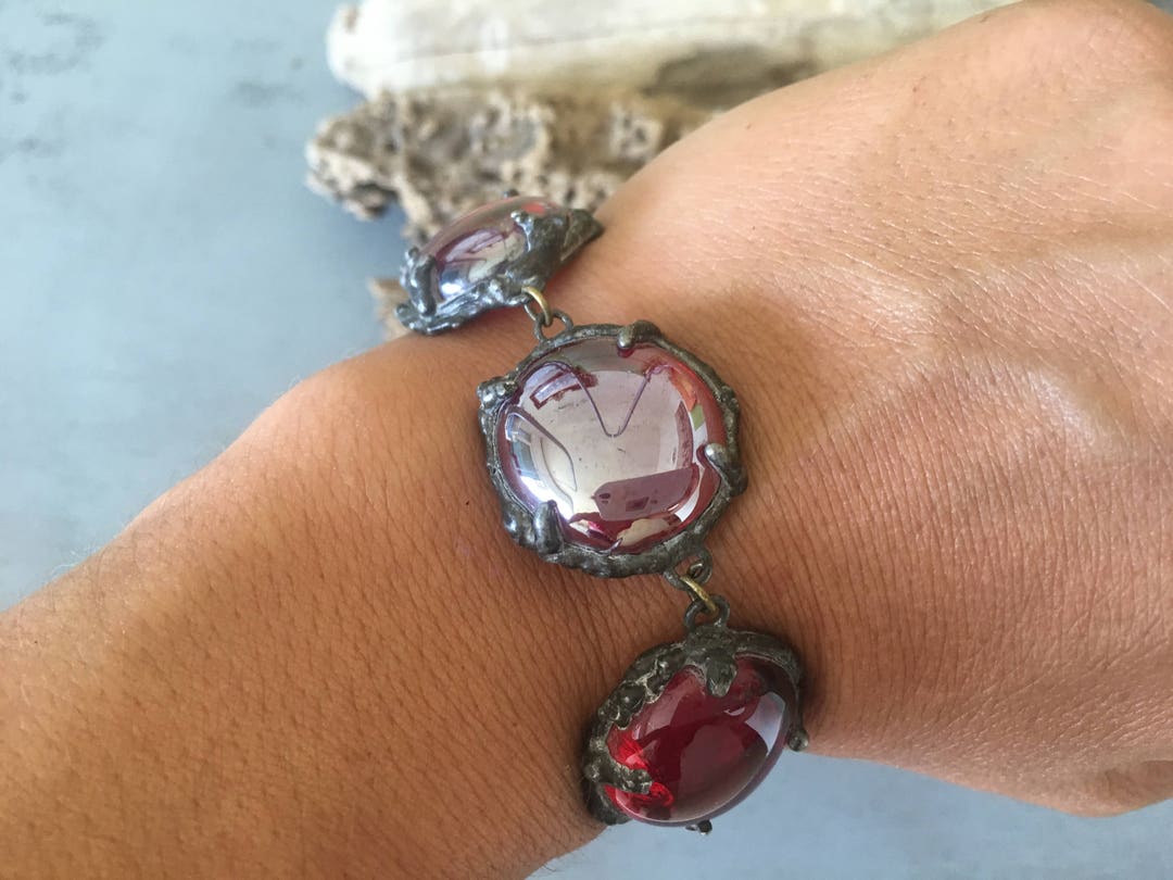 GLASS STONE BRACELET Romantic Gift Bracelet High Quality Etsy