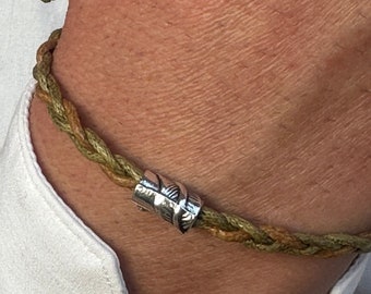 BRACCIALE DA UOMO SURFER, braccialetto a onde per ragazzo, braccialetto da surfista boho, regalo per lui, per fidanzato, braccialetto semplicistico per uomo