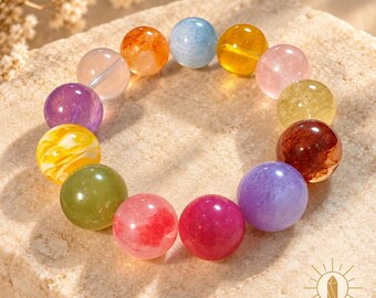 15mm Multi-Gem Crystal Bracelet Pastel