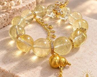 14mm Citrine Bracelet Artisan Design