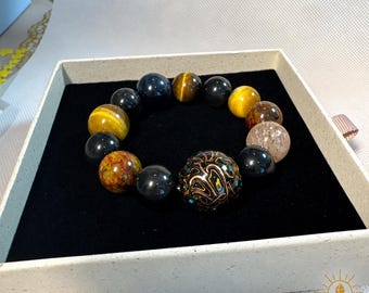 Men's Natural Crystal Bracelet