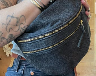 Leather Slouchy Boho Sling Bag