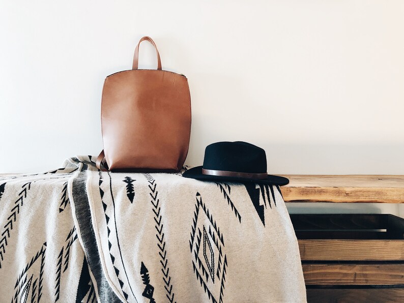 Minimalist Leather Backpack The Vanda JR