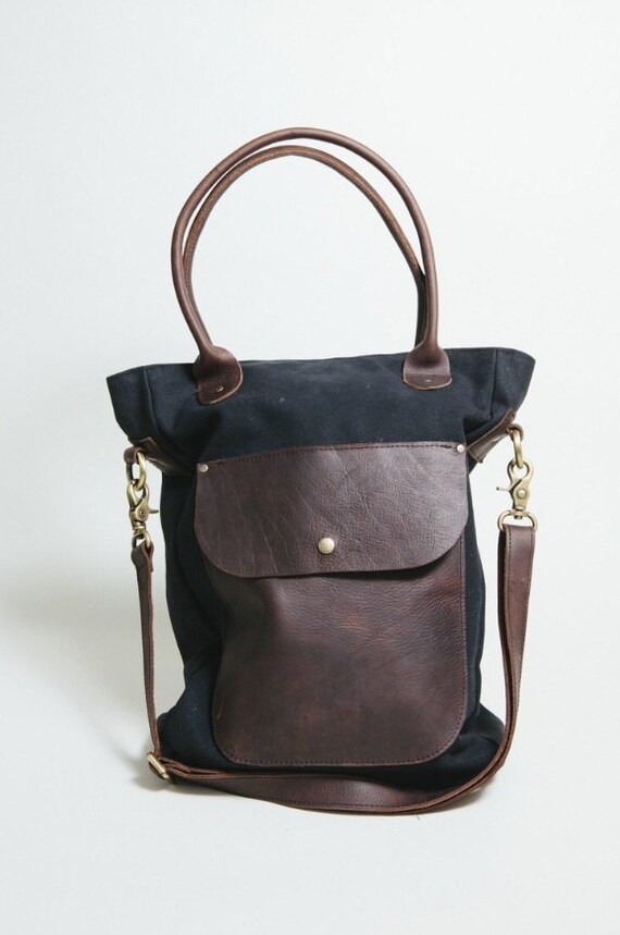 Tote Bag Gym Bag School Bag laptop Bag Waxed Canvas Etsy