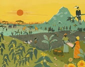Illustration of Kenya, A4 A3