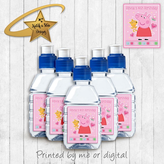 Peppa Pig Water Bottle Labels 