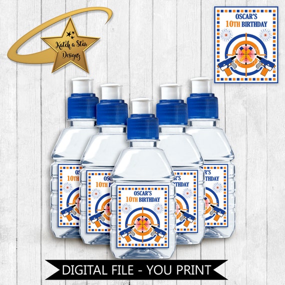 Nerf Gun wars laser Game on! birthday party personalised digital poptop ...