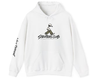 Strutters Club Skateboard Graphic Hoodie | Skateboarding Logo Pullover