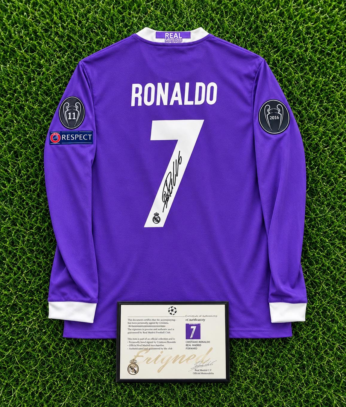 Long Sleeved Real Madrid Ronaldo Jersey - Etsy Singapore