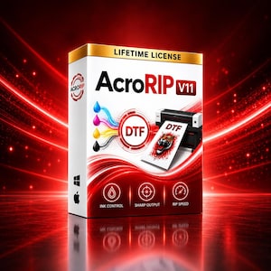 AcroRIP v11.2 DTF-Drucksoftware | DTG- und UV-Druckworkflow | Digitaler Download