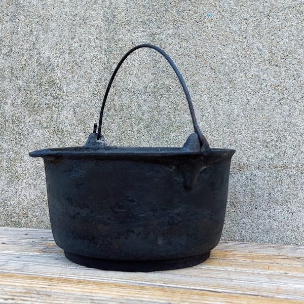 Antique Bean Kettle Etsy