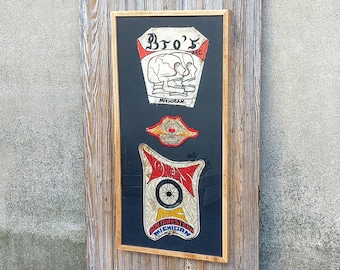 Vintage Handmade Hand Drawn Outlaw Biker Motorcycle Cut Club Chainstitch Patches Rockers Skull Born to Lose