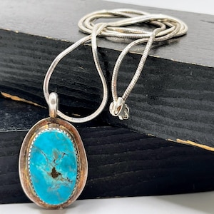 Navajo Herbert Tsosie vintageターコイズネックレス Navajo Herbert Tsosie vintageターコイズネックレス