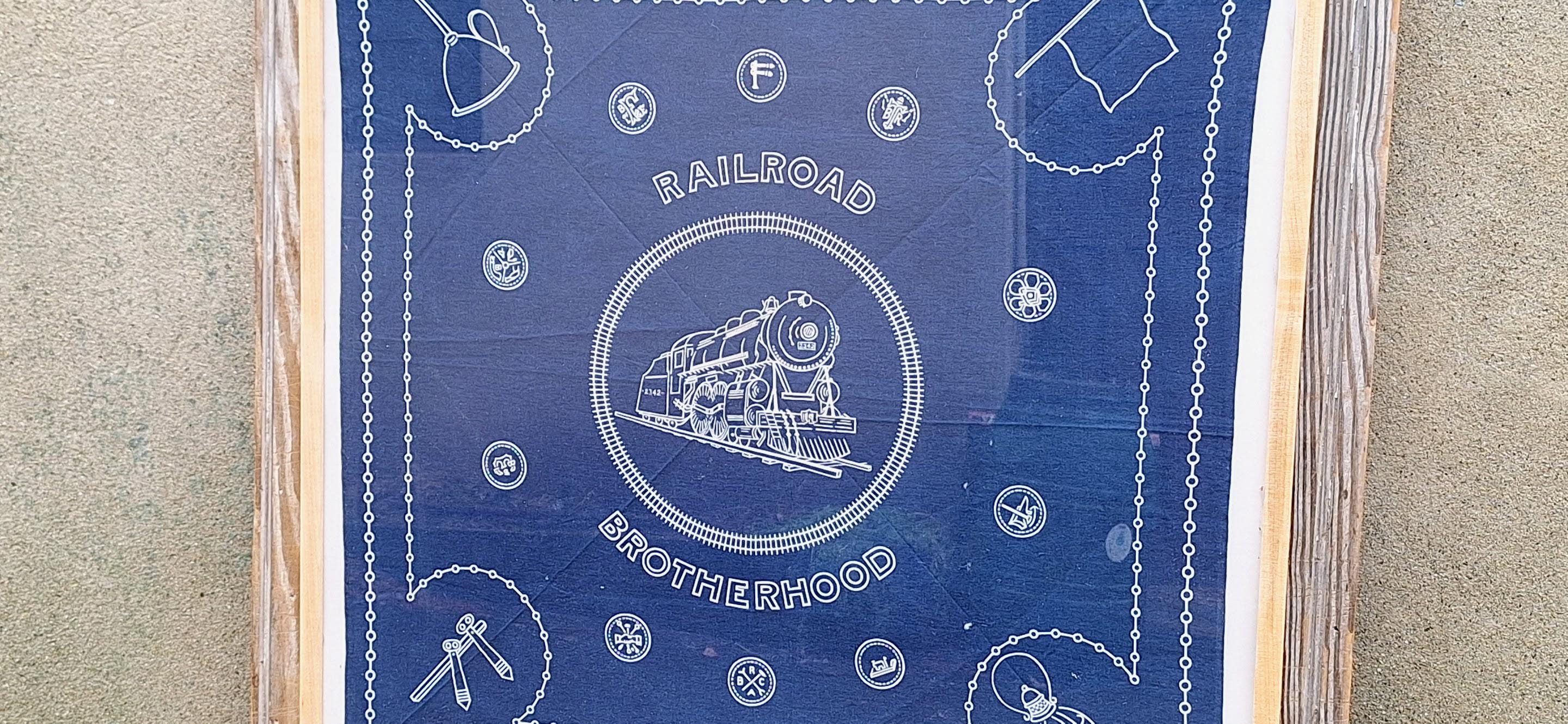 40's RAILROAD BROTHERHOOD BANDANA バンダナ 商品紹介 » “RAILROAD BROTHERHOOD” BANDANA - Suntrap, Vintage