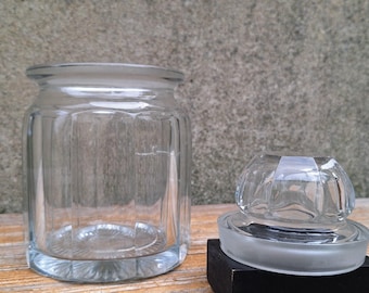 Outstanding Antique A.H. Heisey & Company Pressed Glass Humidor Apothecary Cigar Jar