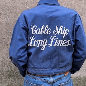 Vintage Chain Stitch Work Jacket - Etsy
