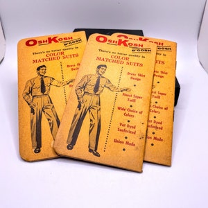 Set of 3 Vintage Unused 1957 OshKosh B&#39;gosh Work Wear Advertising Farm Journals Handed out at the National Mechanical Corn Picking Event