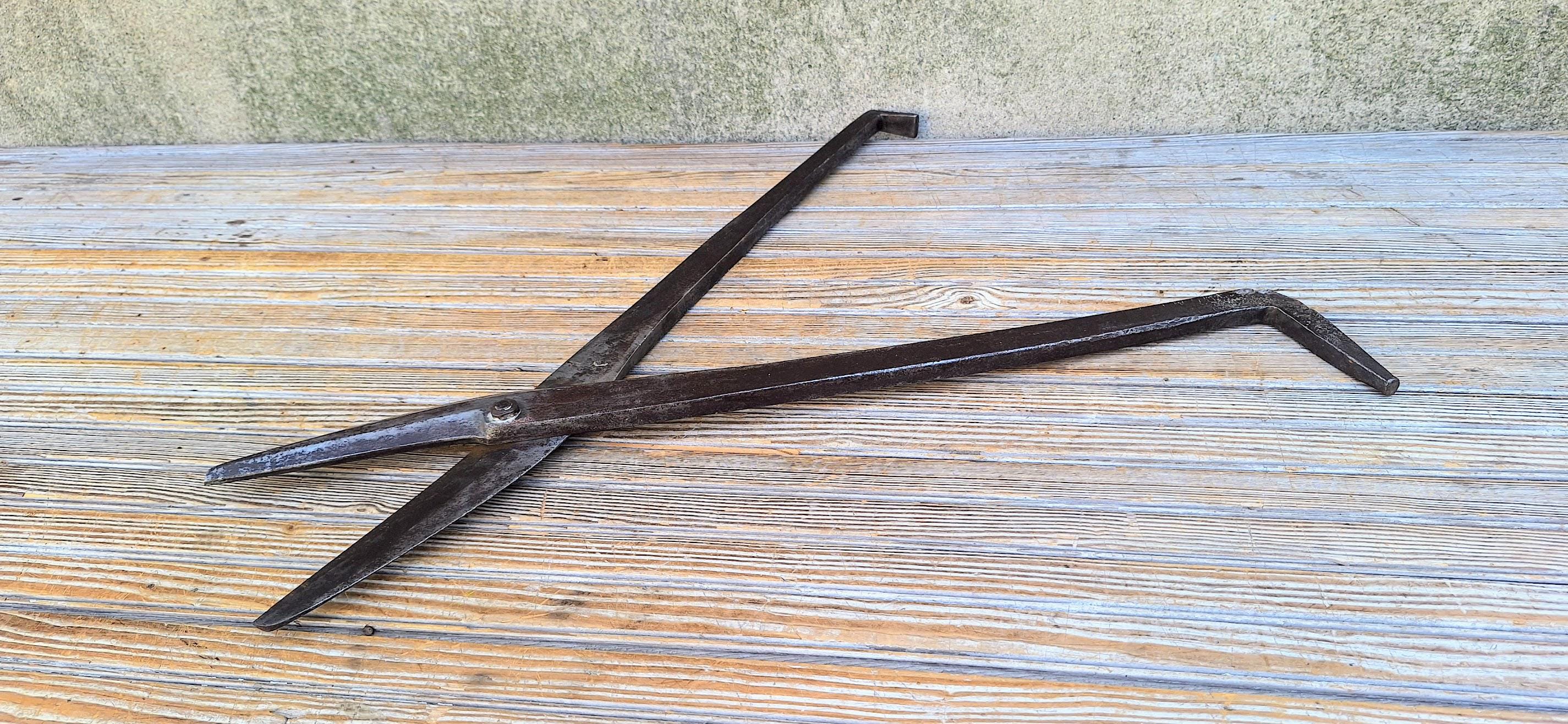 Antique 19th Century Cast Steel Blacksmith Bookbinding Bench Shears ...