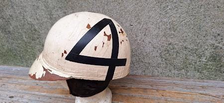 Outstanding English 1940s Cromwell Motorcycle Racing Safety Helmet