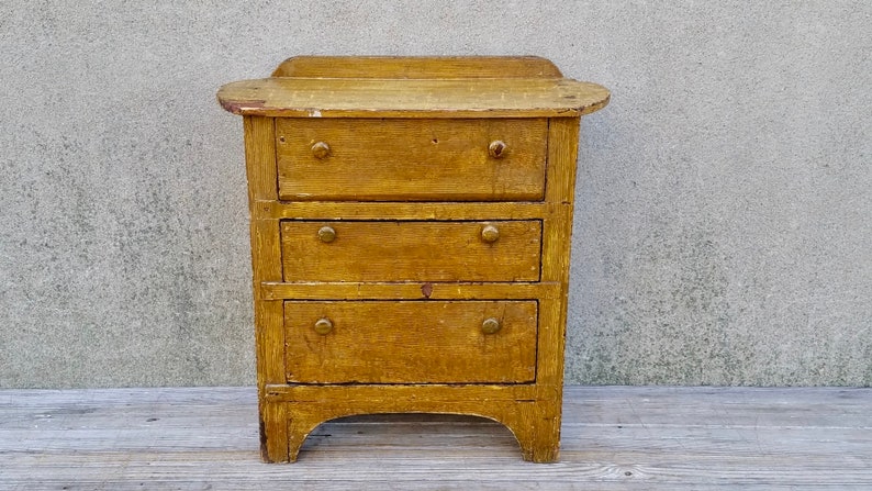 Antique Mid 19th Century American Apprentice Pine Grain Etsy
