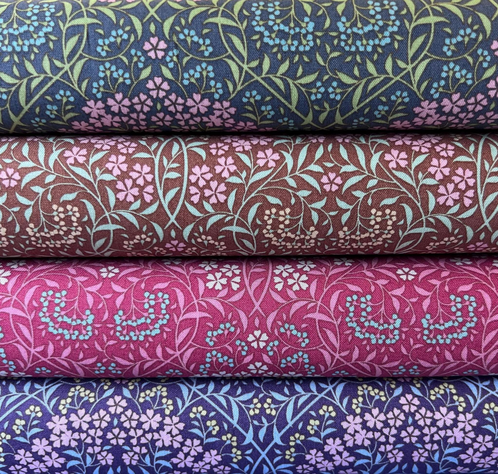 Tilda ‘Larissa’ fabric from the Sanctuary range cut to order priced per quarter meter