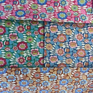 Tilda Fabrics Wallflower collection  ‘Beverly’ fabric in 4 colours cut to order and priced per quarter meter