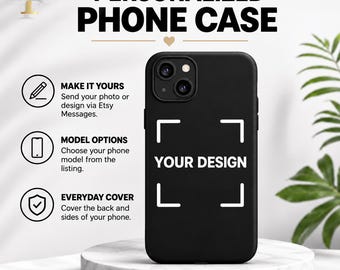 Funda personalizada para teléfono con foto, funda con foto o nombre a tu gusto, tu propio diseño, regalo para ella o para él.