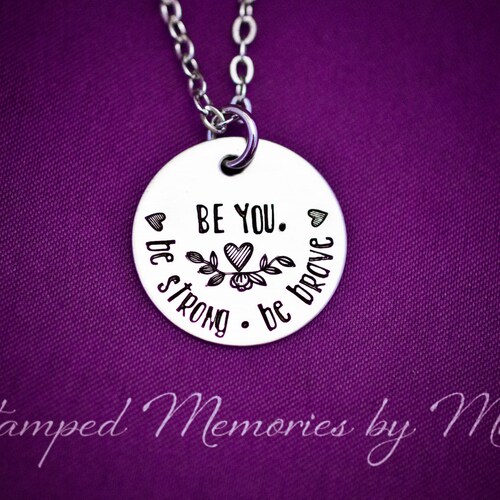 I Am Strong Bracelet Inspirational Bracelet Word Bracelet Etsy